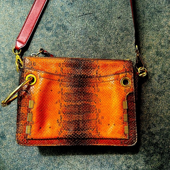 Chloe snake skin and leather shoulder/crossbody bag - Picture 2 of 11